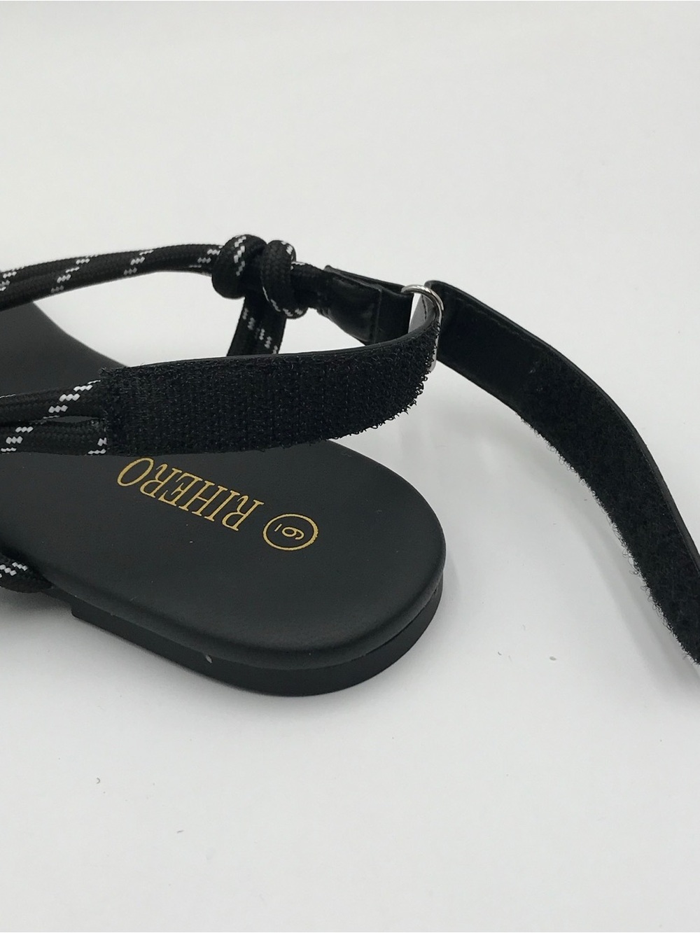 BNWT Rihero Black Rope Sandals - Picture 10 of 12